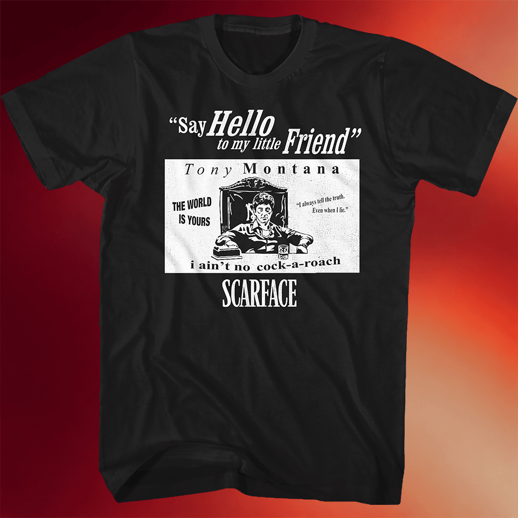 Scarface Shirt Tony Montana Quotes Scarface T-Shirt Great Father_s Day Presents