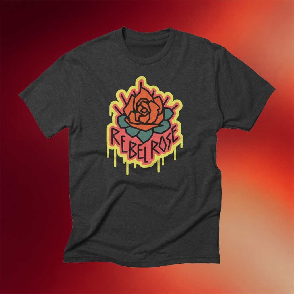 Rec Room Merch 2026 Rebel Rose T-Shirt Game Lover Gifts Ideas For Husband