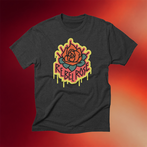 Rec Room Merch 2026 Rebel Rose T-Shirt Game Lover Gifts Ideas For Husband