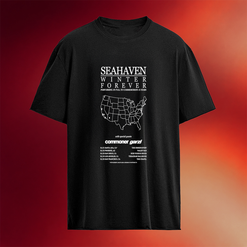 Seahaven Winter Forever Performing In Full To Commemorate 15 Years Commoner Garzi 2026 T-Shirt