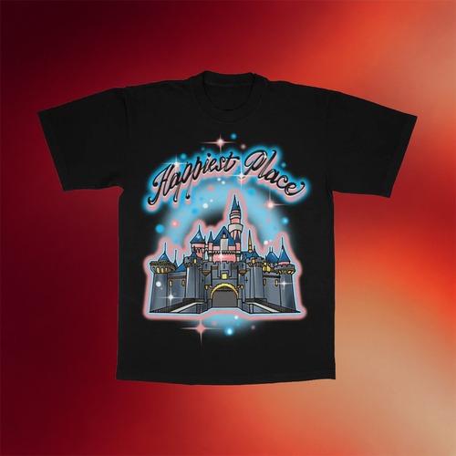 Rope Drop Threads Merch 2026 Happiest Place Graphic T-Shirt Black Present For Her