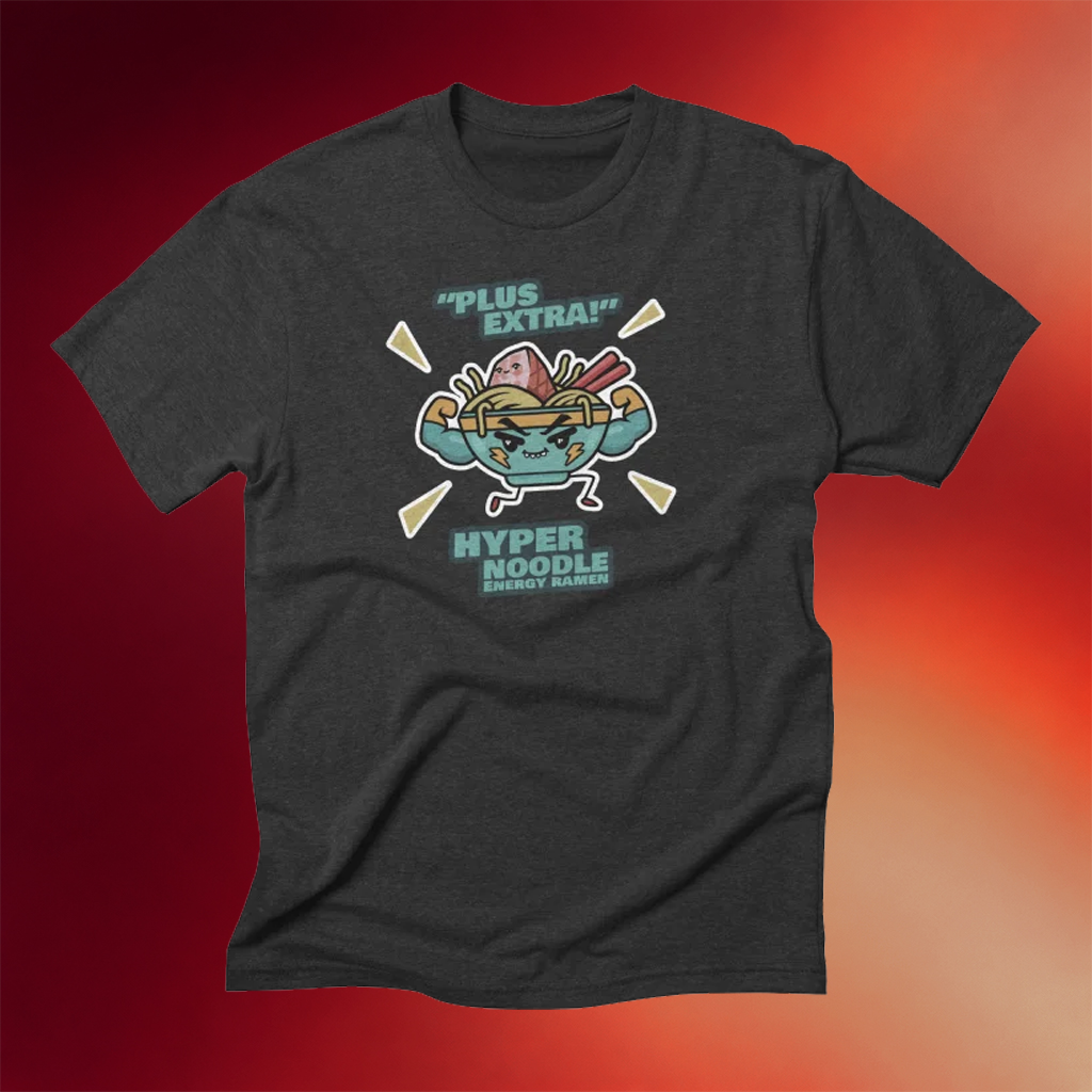 Rec Room Merch 2026 Hyper Noodle Energy Ramen T-Shirt Gifts Ideas For Game Lovers