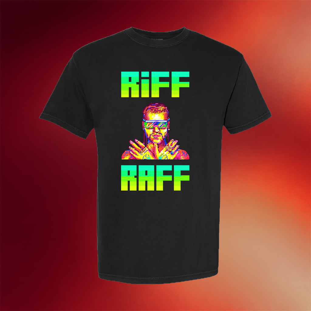 Riff Raff Merch 2026 8 Bit Riff Raff T-Shirt Black Best Gifts For Rapper Fans