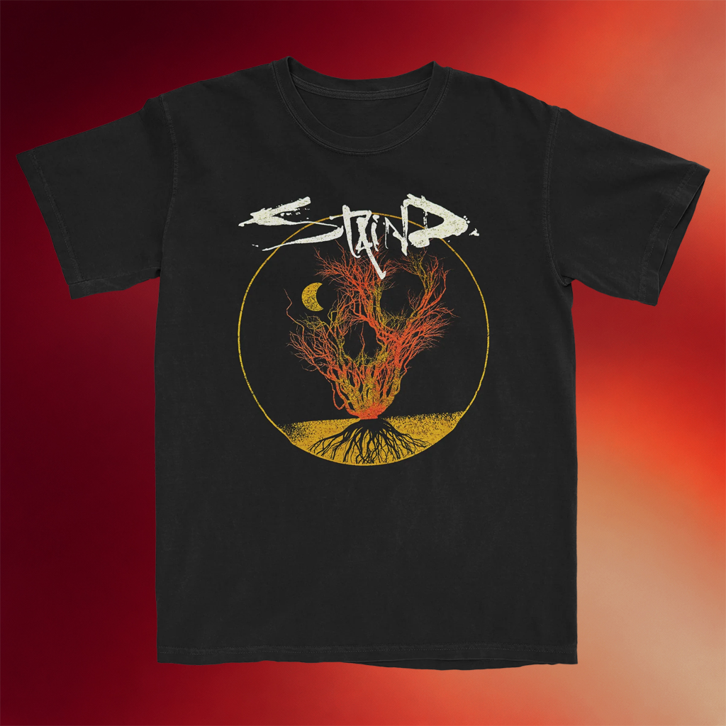 Staind Merch Skull Tree Shatter T-Shirt Birthday Gifts For Rock Band Fans