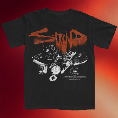 Staind Merch The Singles T-Shirt Staind Shirt Gifts For Rock Band Fans