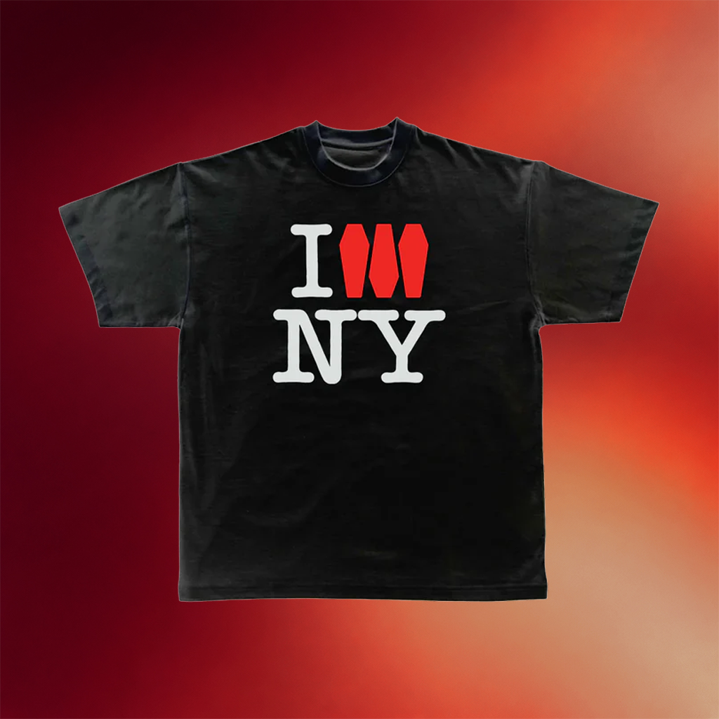 Show Me The Body Merch 2026 I Love NY Coffin T-Shirt Black Gifts For Music Fans