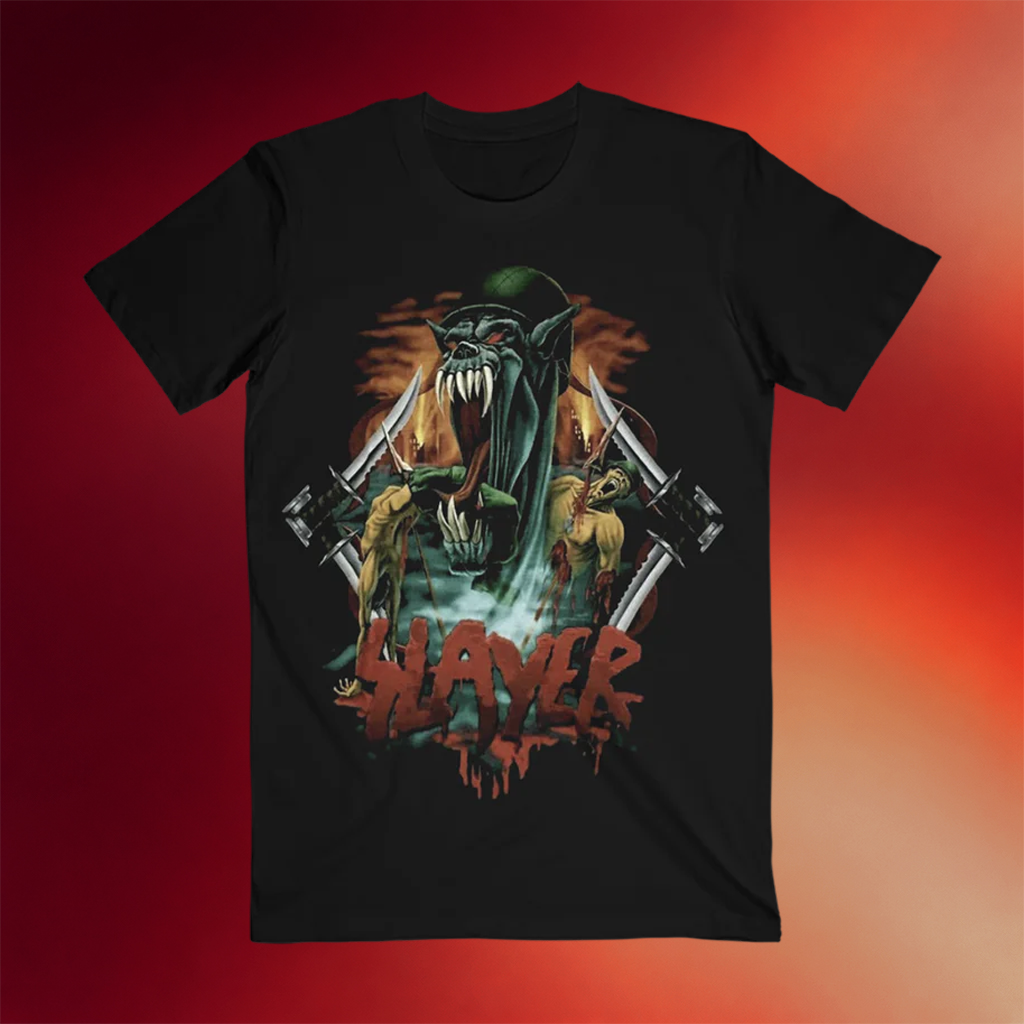 Slayer Merch Soldier Feast T-Shirt Father_s Day Presents Ideas For Husband_