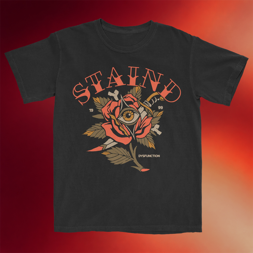 Staind Merch Tattoo Dysfunction T-Shirt Staind Shirt Great Gifts For Rock Band Fans