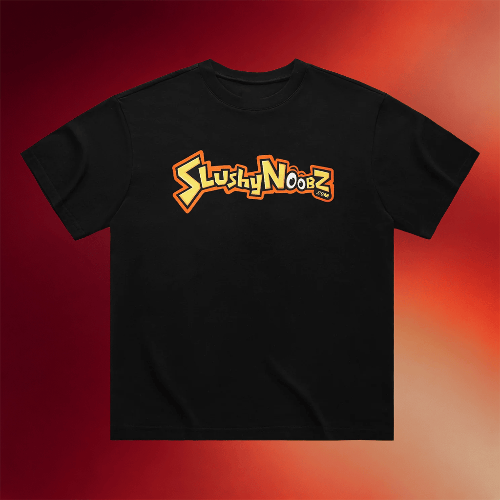 Slushy Noobz Merch 2026 Cartoon T-Shirt Black Birthday Gifts For Friends