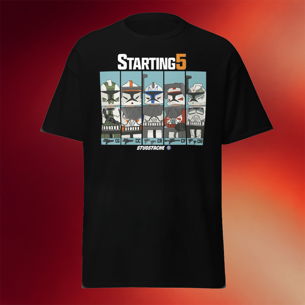 Studstache Merch Studstache Starting 5 T-Shirt Best Birthday Gift For Husband