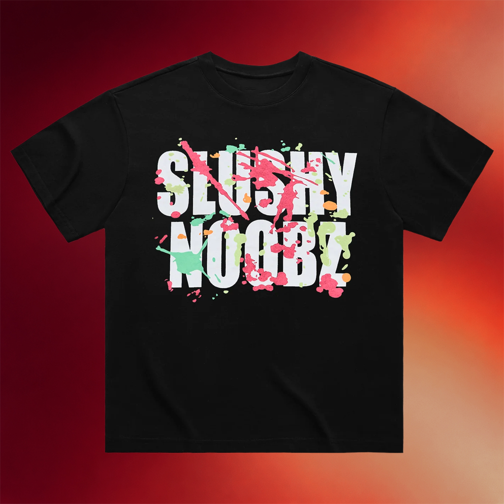 Slushy Noobz Merch 2026 Splatter T-Shirt Black Birthday Gift Ideas For BFF