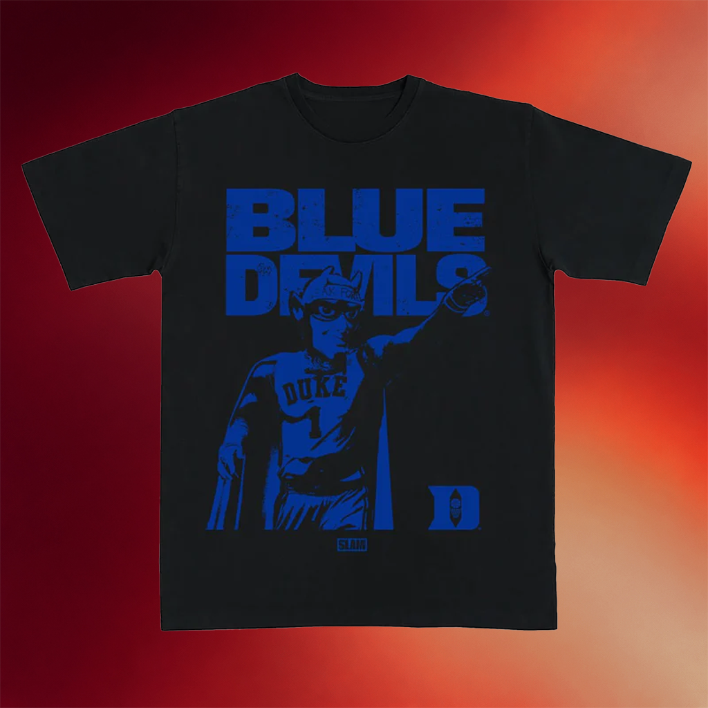 Slamgoods Merch Duke Mascot Mode T-Shirt Blue Devils Shirt Gift Ideas For Him