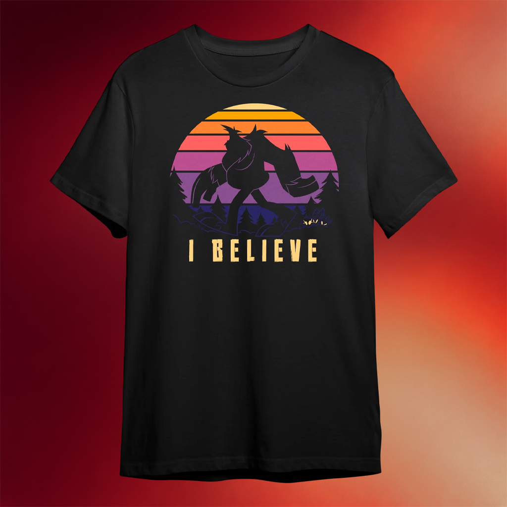 Sharkrobot Merch 2026 Spindlehorse Bigfoot T-Shirt I Believe Shirt Birthday Gift For Brother