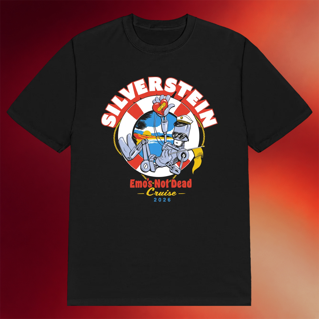 Silverstein Merch 2026 Robot Cruise T-Shirt Black Emo_s Not Dead Shirt Gifts For Rock Fans