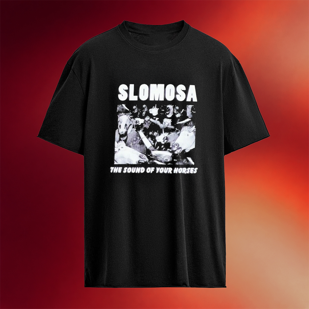 Slomosa The Sound Of Your Horses Mask Mosh Pit T-Shirt Slomosa Merch Gifts For Fans