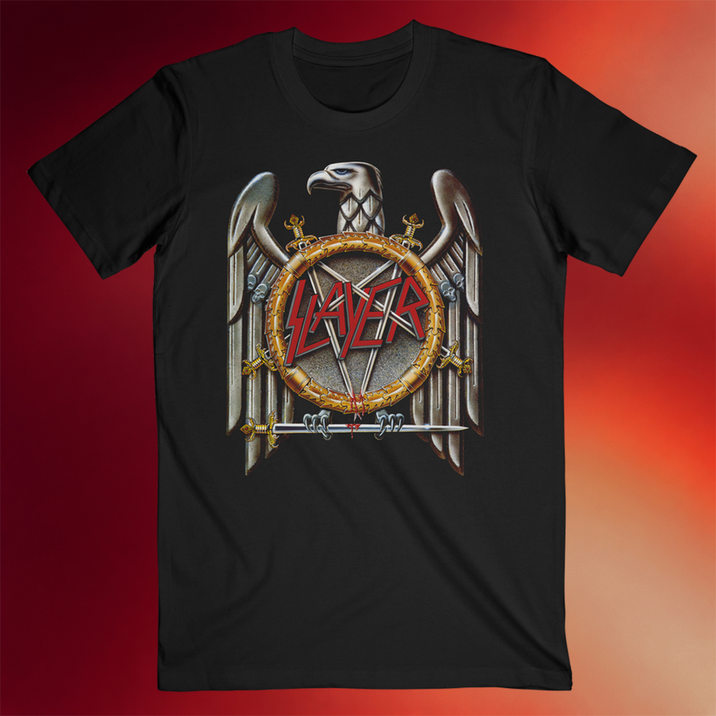 Slayer Merch Silver Eagle T-Shirt Slayer Shirt Gift Ideas For Husband