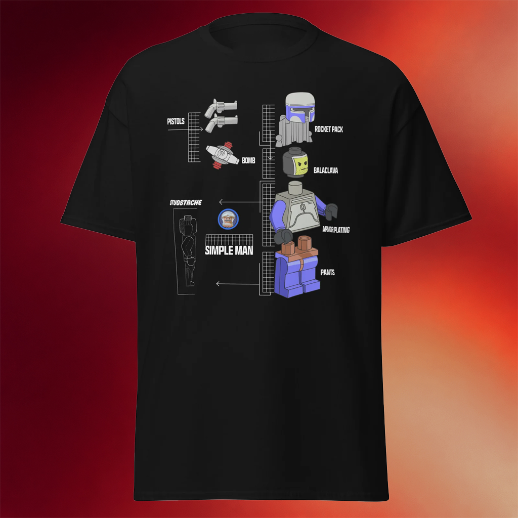 Studstache Merch Simple Man Breakdown T-Shirt Best Birthday Gift For Her
