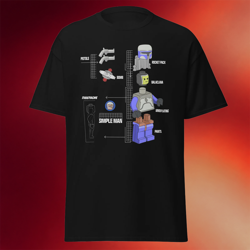 Studstache Merch Simple Man Breakdown T-Shirt Best Birthday Gift For Her