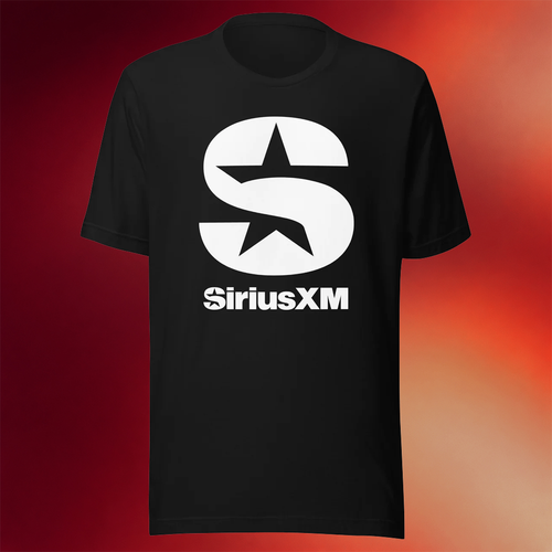 SiriusXM Merch 2026 Next Gen S-Star Black T-Shirt Gifts For Podcast Fans