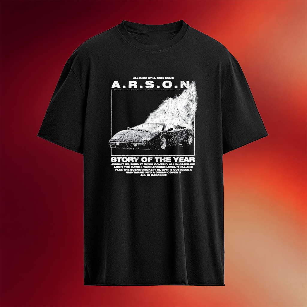 Story Of The Year Arson Gasoline T-shirt Story Of The Year Merch Gifts For Music Fans