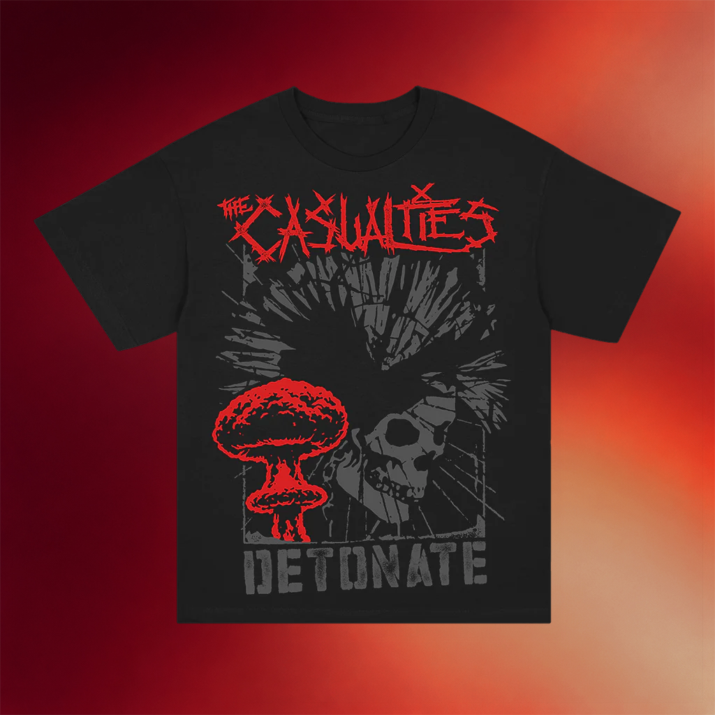 The Casualties Merch 2026 Detonate Cloud T-Shirt The Casualties Shirt Gift For Rock Lovers