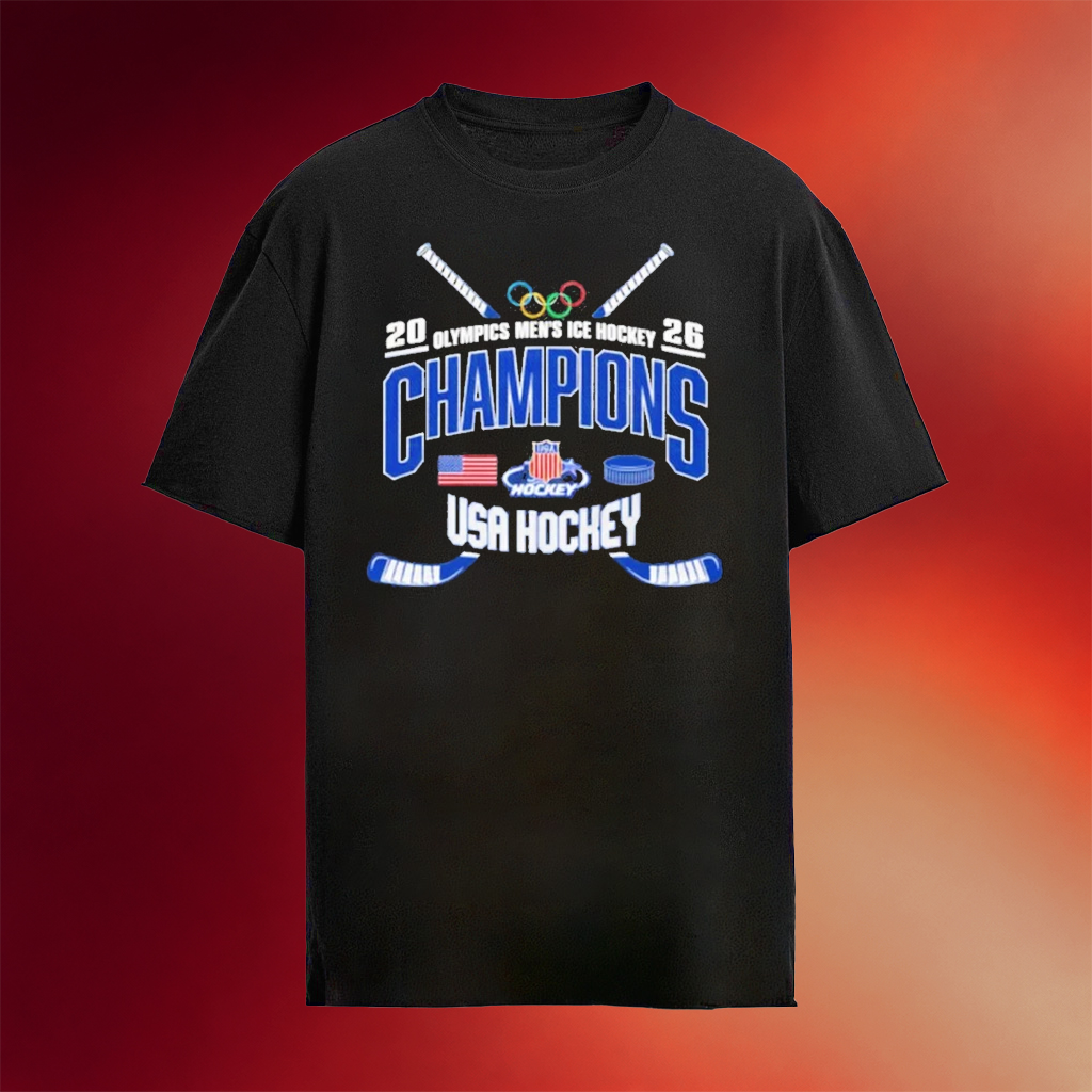 USA Hockey Gold Medal Merch Team USA 2026 Olympic Men's Ice Hockey Champions T-Shirt Fan Gifts