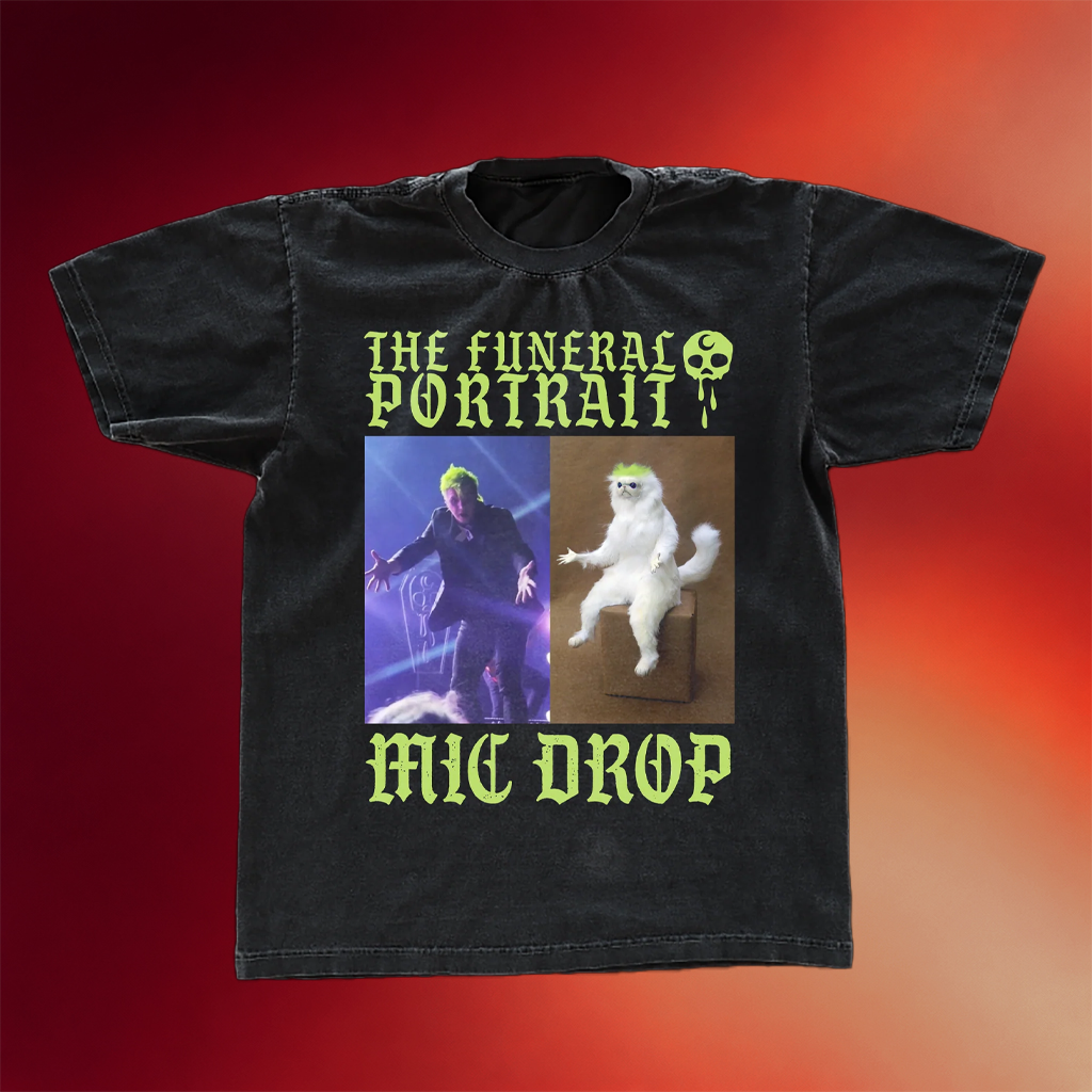 The Funeral Portrait Merch 2026 Mic Drop Meme Shirt Best Gifts For Friends
