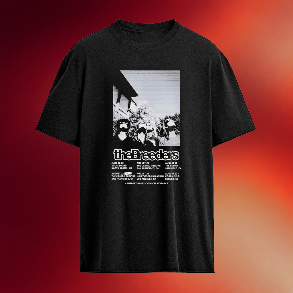 The Breeders August 2026 Tour T-shirt The Breeders Merch Gifts For People Who Like Music