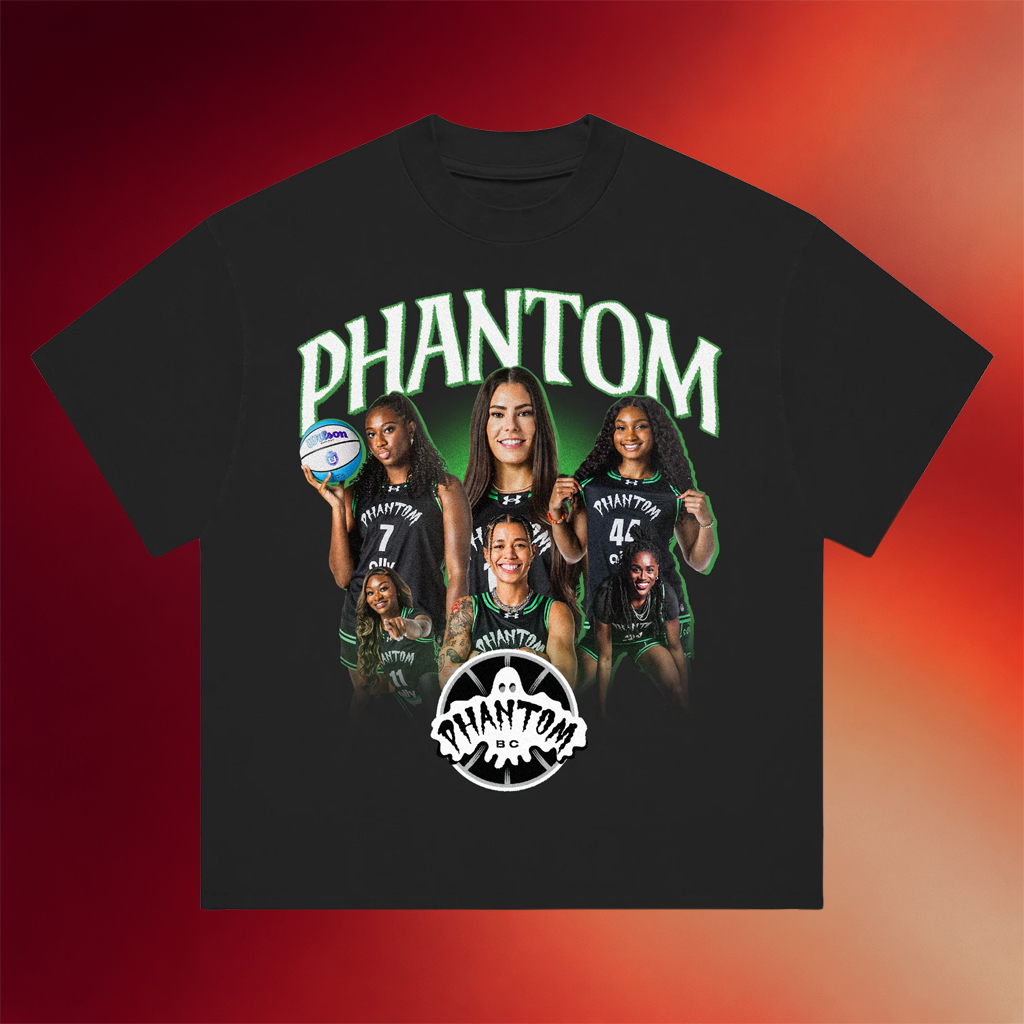 Unrivaled Merch 2026 Phantom Basketball Club Player T-Shirt Cool Gifts For Basketball Fans