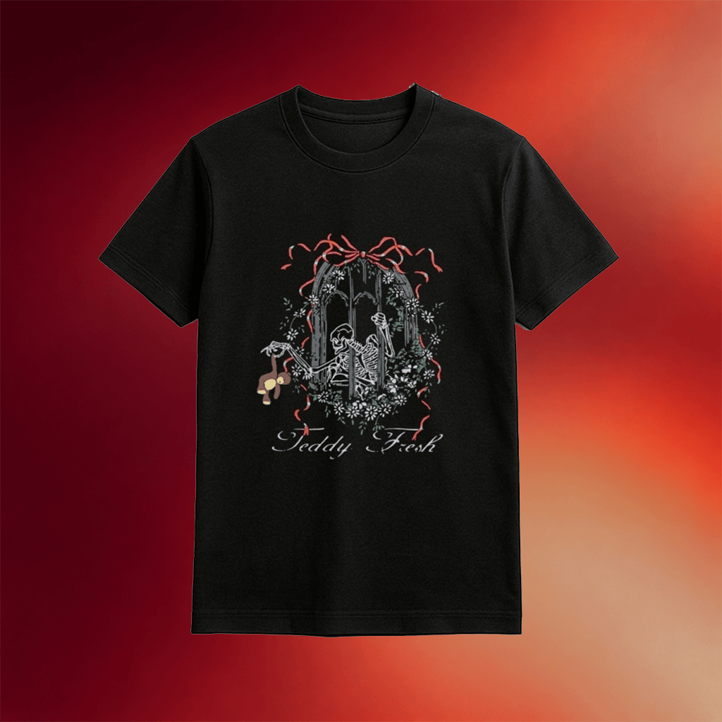 Teddy Fresh Skeleton Gothic Window Graphic Shirt Birthday Presents For Boyfriend