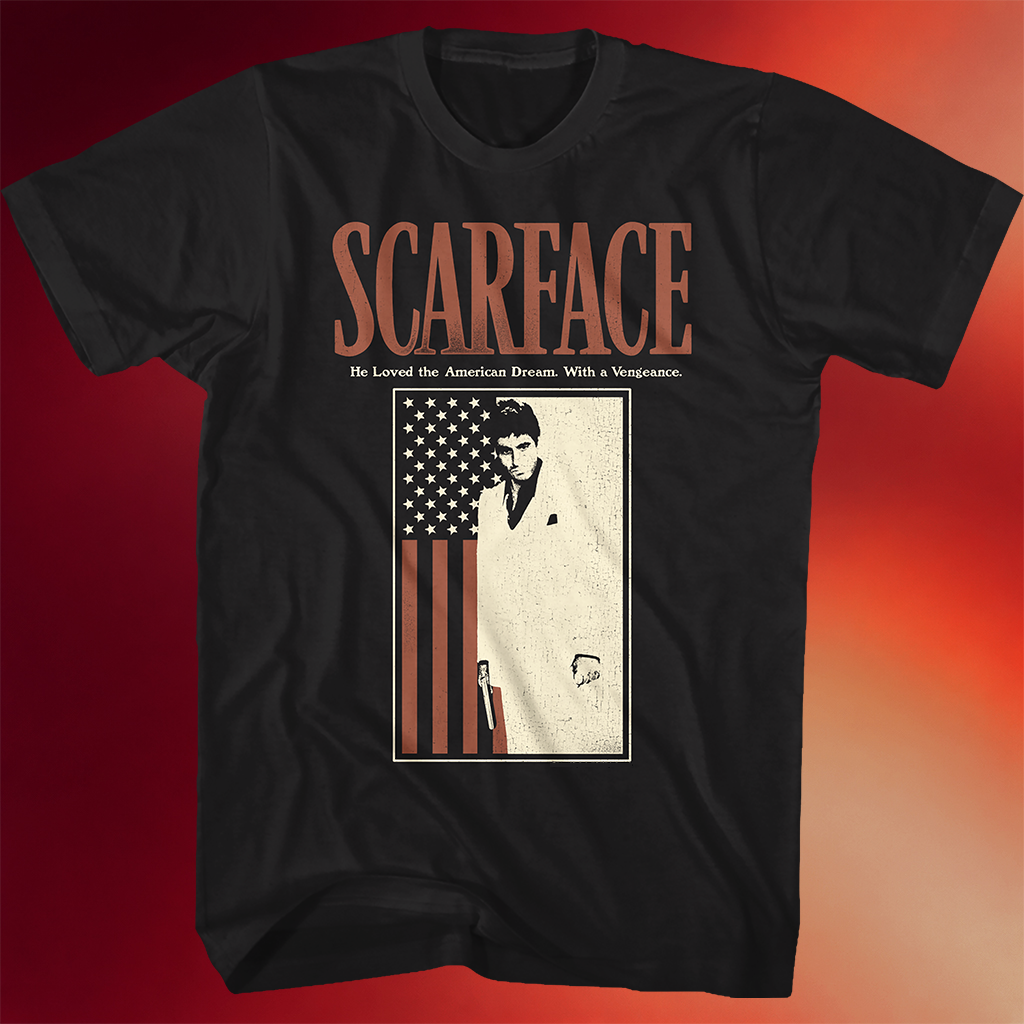 Tony Montana Shirt American Flag Scarface T-Shirt Unique Father_s Day Gifts