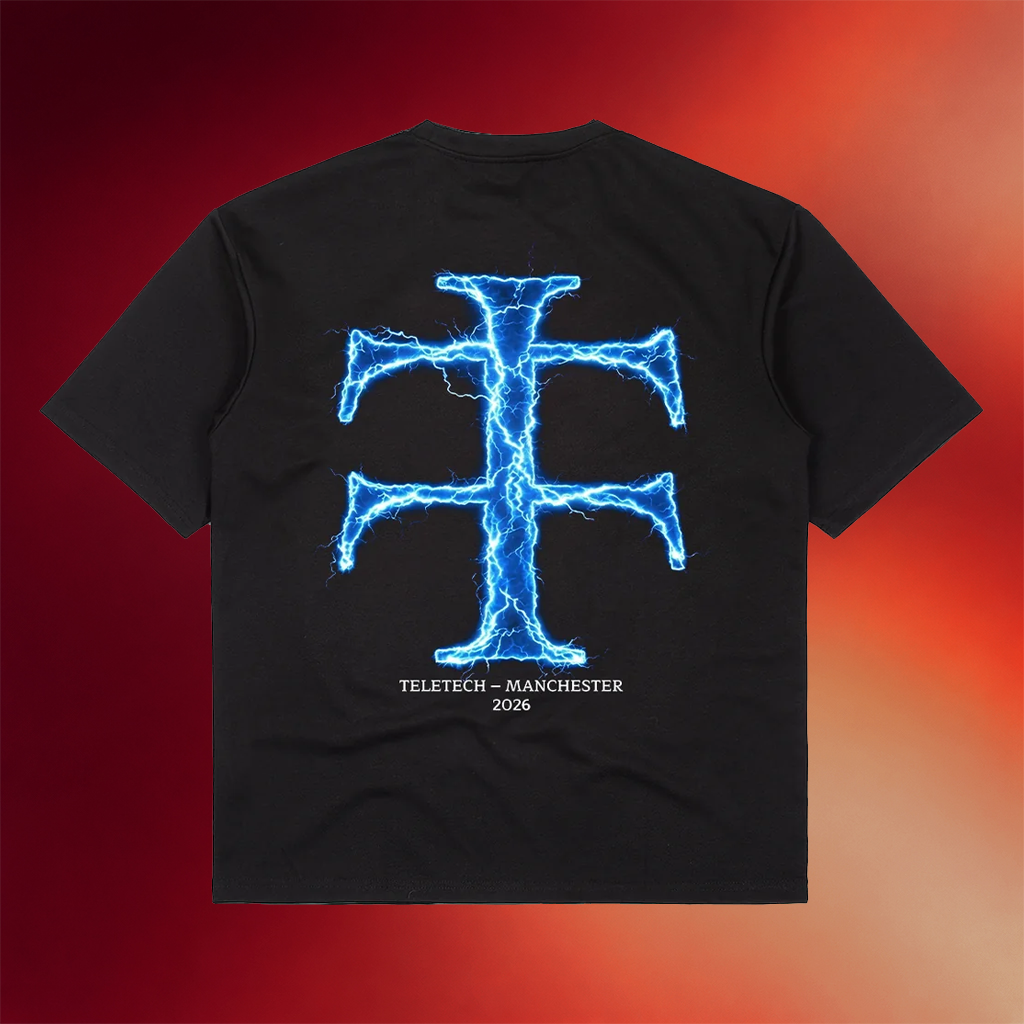 Teletech Merch 2026 Teletech Manchester Lightning T-Shirt Birthday Present For Husband
