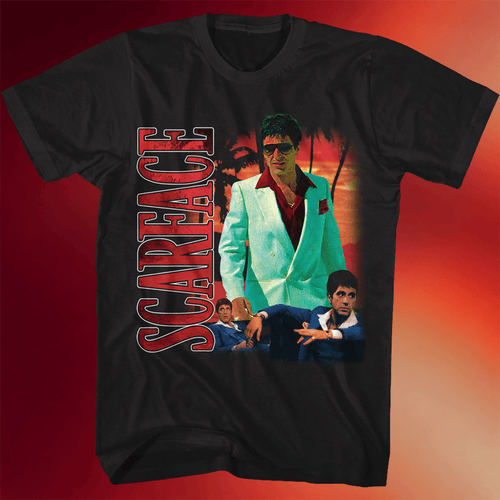 Tony Montana Collage Scarface T-Shirt Tony Montana Shirt Father_s Day Gifts For Son In Law