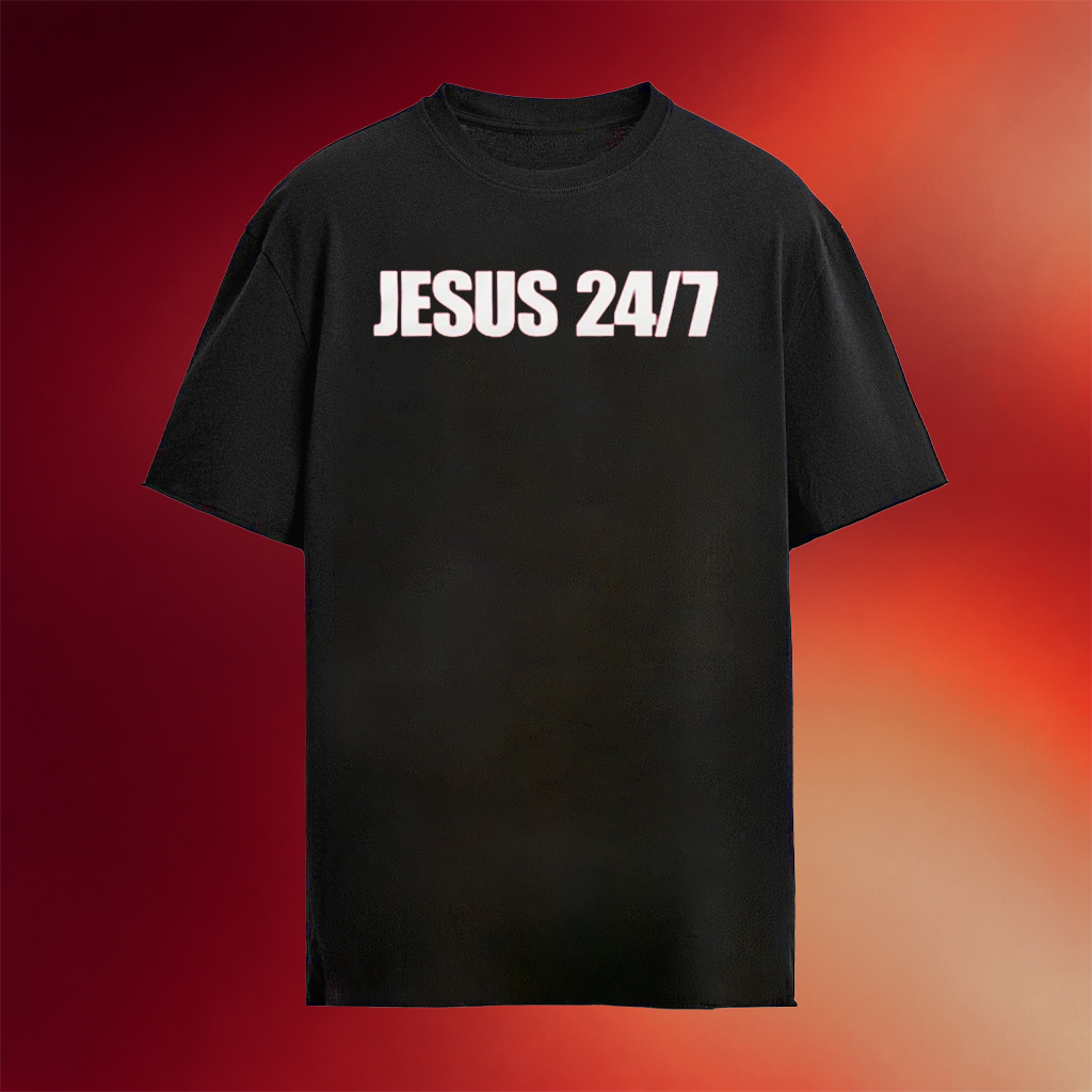 Valentina Gomez Wearing Jesus 24 7 Shirt Christian Apparel Gifts For Jesus Lovers