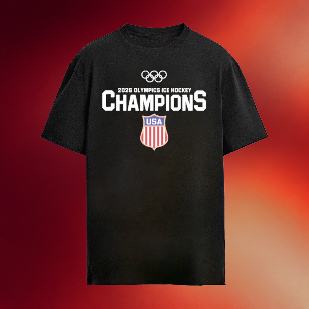 Team USA 2026 Olympics Ice Hockey Champions T-Shirt USA Hockey Gold Medal Merch Gifts