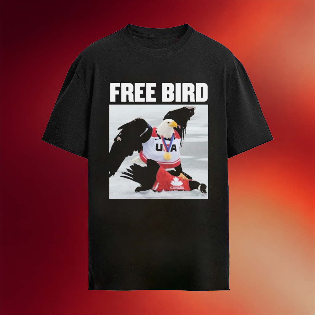 USA Hockey Gold Medal Merch 2026 Free Bird Shirt Team USA Beat Canada Winter Olympics Merch
