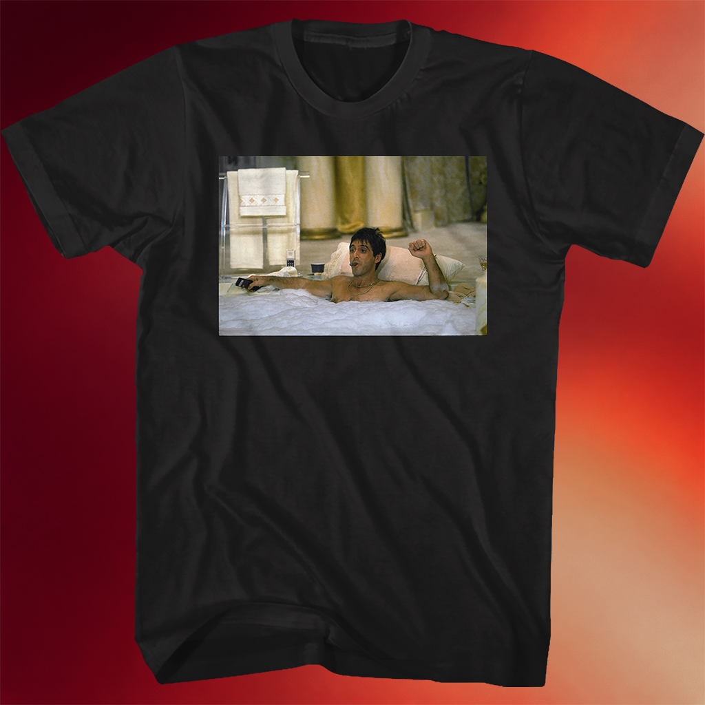 Tony Montana Shirt Bubble Bath Scarface T-Shirt Fathers Day Gift From Daughter