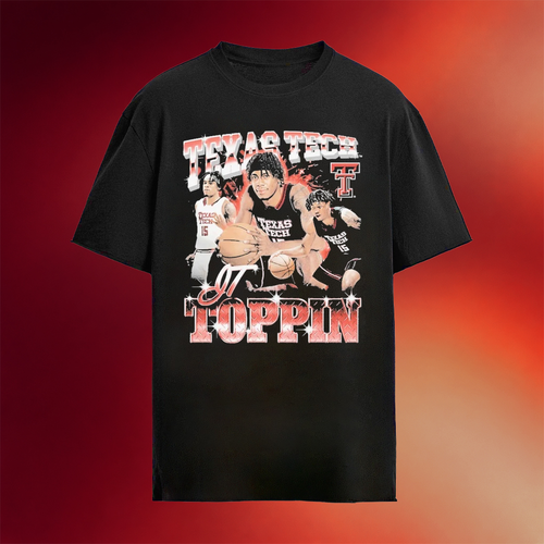 Texas Tech Basketball NIL JT Toppin 90s Shirt Gift For Basketball Lover