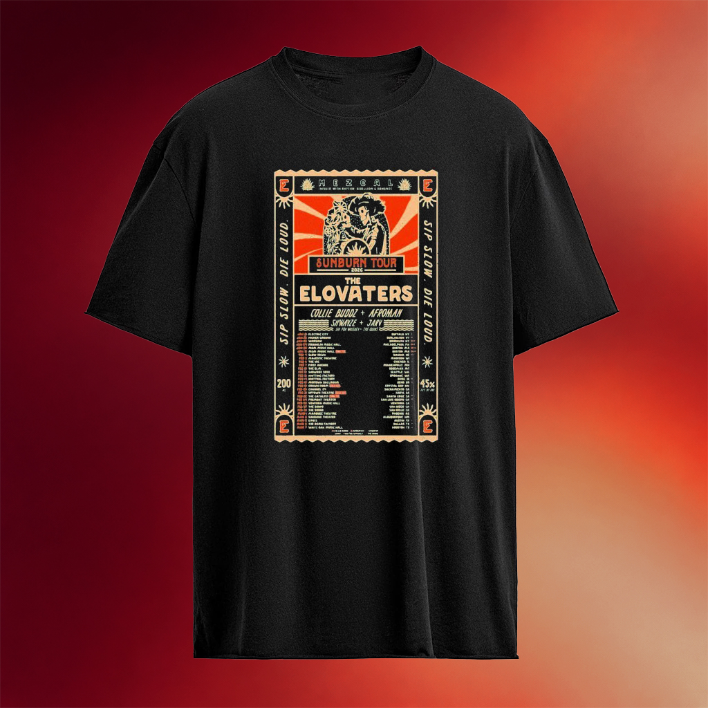 The Elovaters Sunburn Tour Jan And Mar 2026 T-Shirt The Elovaters Merch Gifts For Rock Lovers