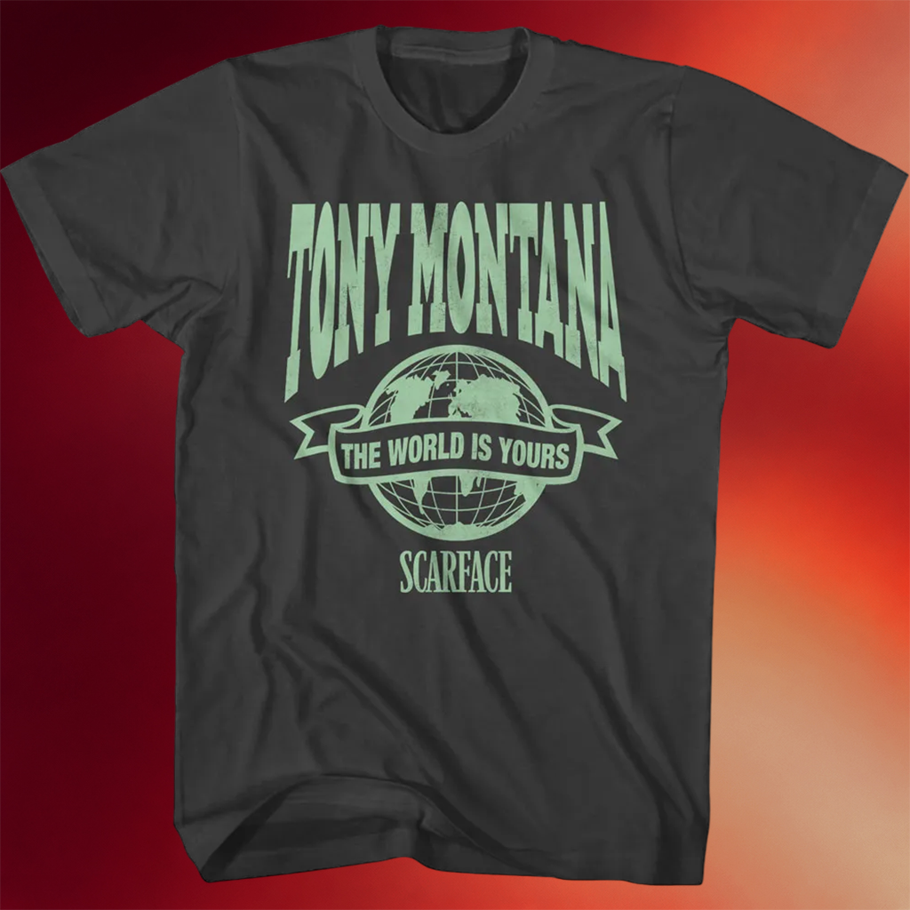Tony Montana Shirt The World Is Yours Banner Scarface T-Shirt Awesome Father_s Day Gifts