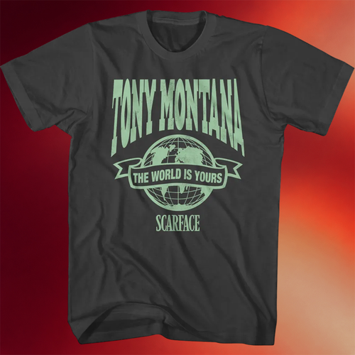 Tony Montana Shirt The World Is Yours Banner Scarface T-Shirt Awesome Father_s Day Gifts