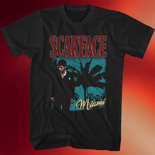 Tony Montana Shirt Miami Poster Scarface T-Shirt Perfect Father_s Day Gifts