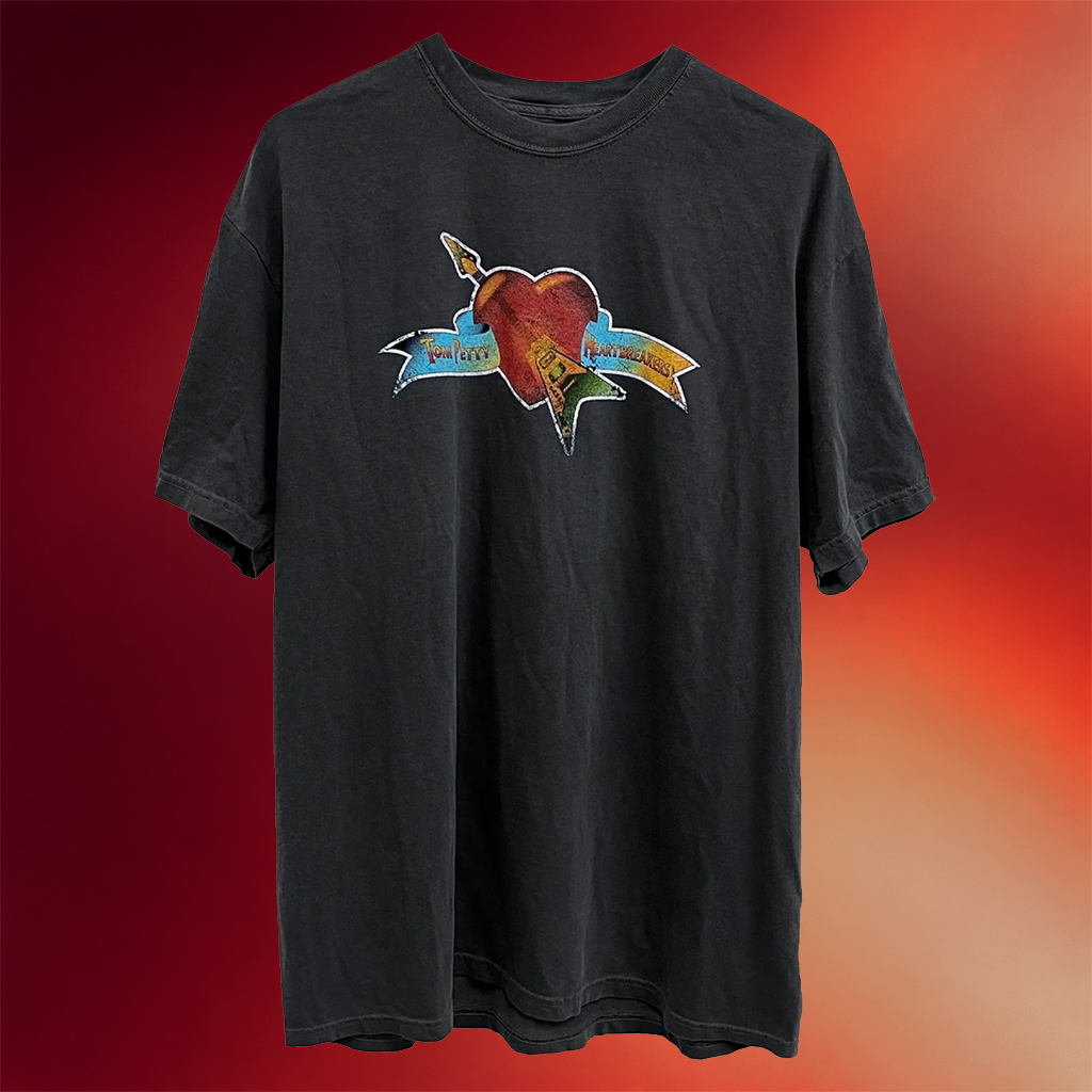 Tom Petty Merch 2026 Tom Petty And The Heartbreakers Heart T-Shirt Gifts For Band Fans