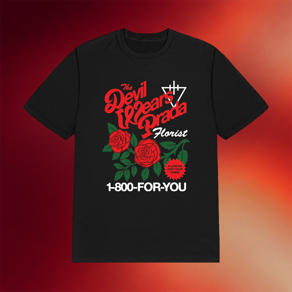 The Devil Wears Prada Merch 2026 Florist Black T-Shirt Gift Ideas For Music Lovers