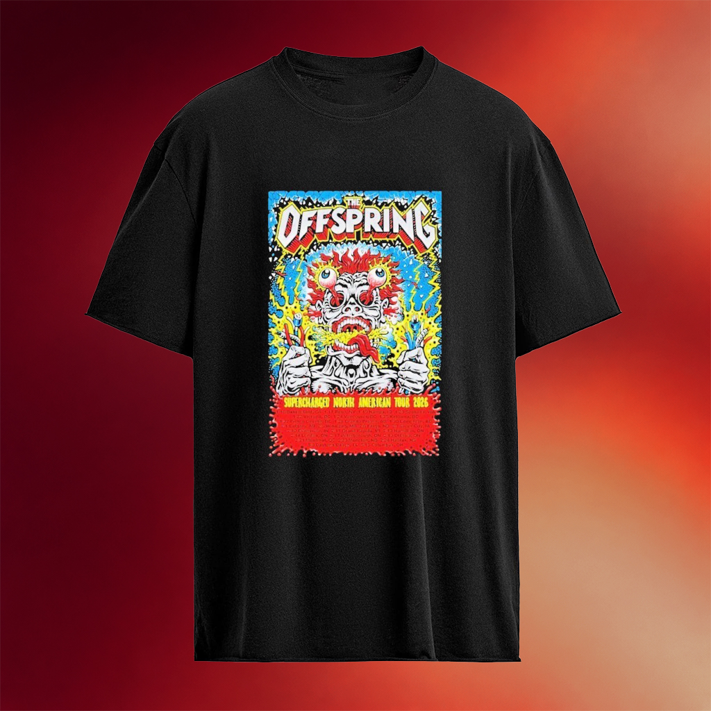 The Offspring Supercharged Worldwide In 26 North American Tour 2026 Dates T-Shirt Fan Apparel