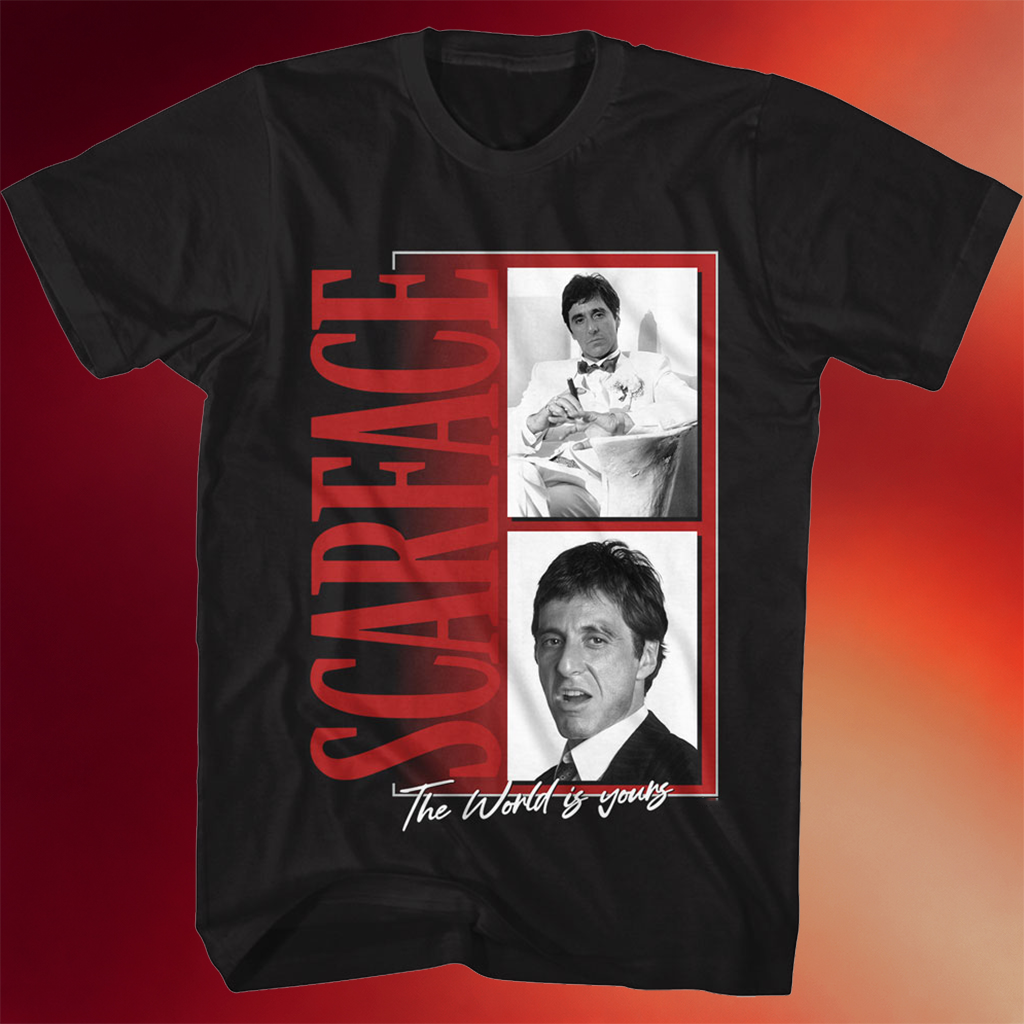 Tony Montana Shirt The World Is Yours Photos Scarface T-Shirt Perfect Father_s Day Gifts