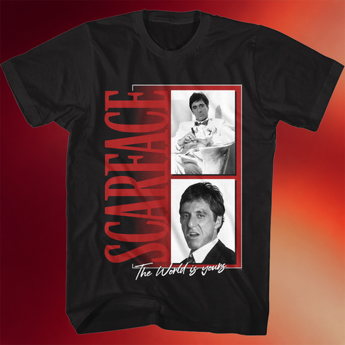Tony Montana Shirt The World Is Yours Photos Scarface T-Shirt Perfect Father_s Day Gifts