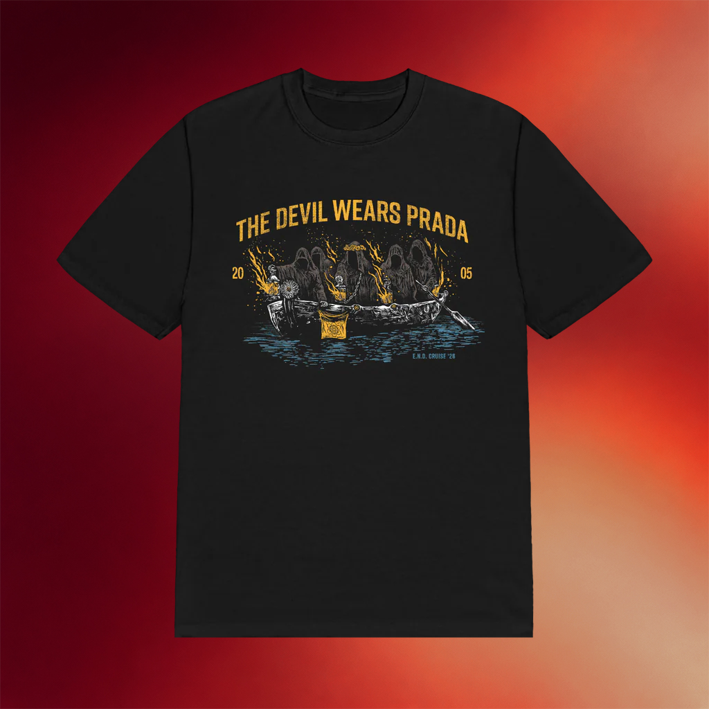 The Devil Wears Prada Merch Ghost Boat Black T-Shirt Presents For Music Lovers