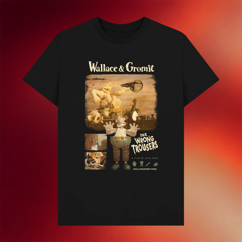 Wallace And Gromit Merch 2026 Vintage The Wrong Trousers T-Shirt Birthday Present For Son