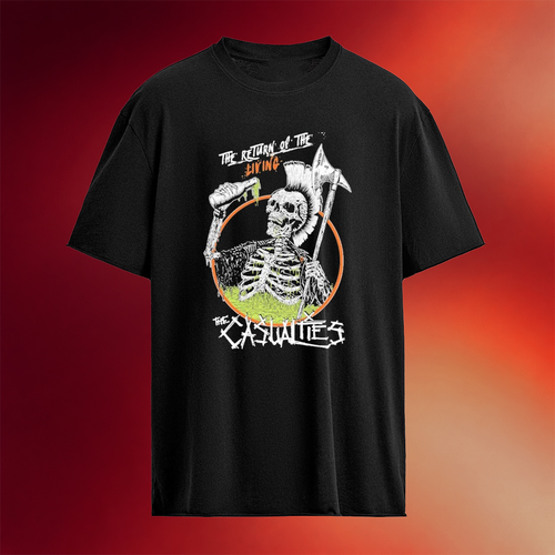 The Casualties Return Of The Living Casualties Skeleton Axe T-Shirt The Casualties Merch